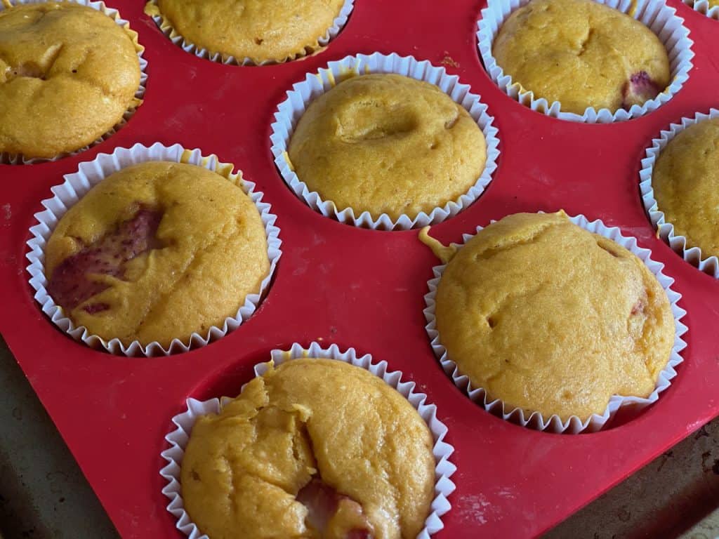 Muffins in pan