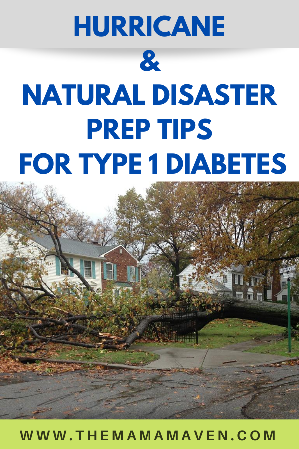 Hurricane and Natural Disaster Prep Tips for Type 1 Diabetes and Type 2 Diabetes | The Mama Maven Blog