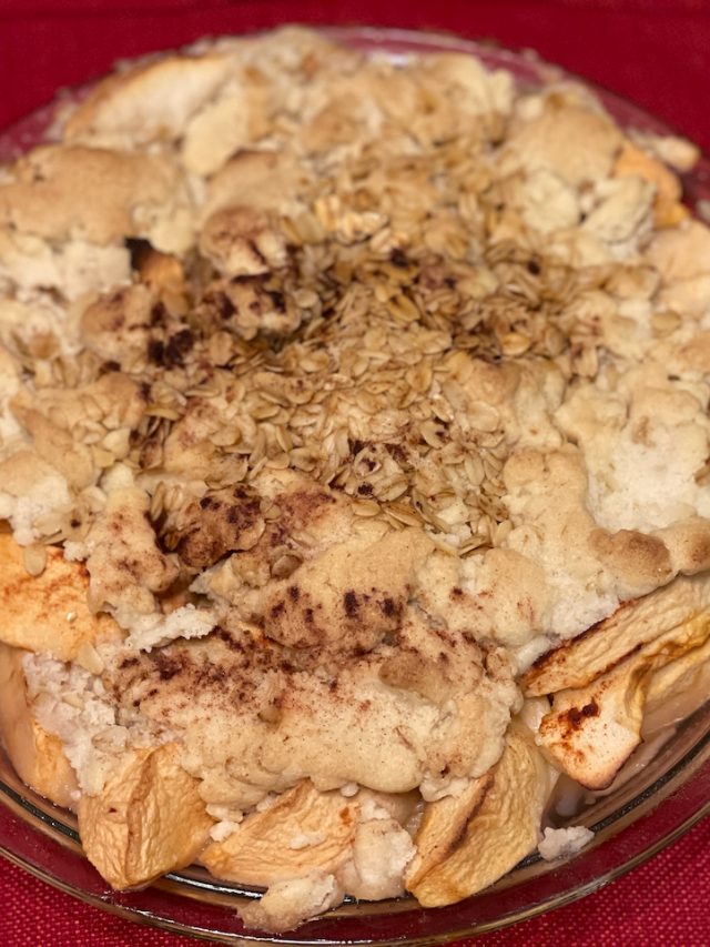 Grandma Roz’s GF No Crust Apple Pie