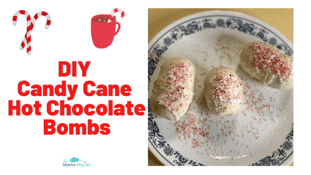 DIY Candy Cane Hot Chocolate Bombs | The Mama Maven Blog