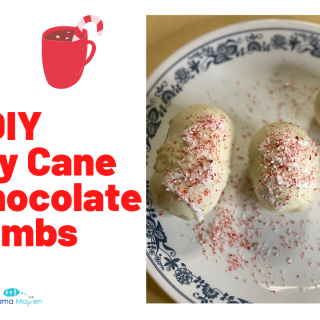 DIY Candy Cane Hot Chocolate Bombs | The Mama Maven Blog