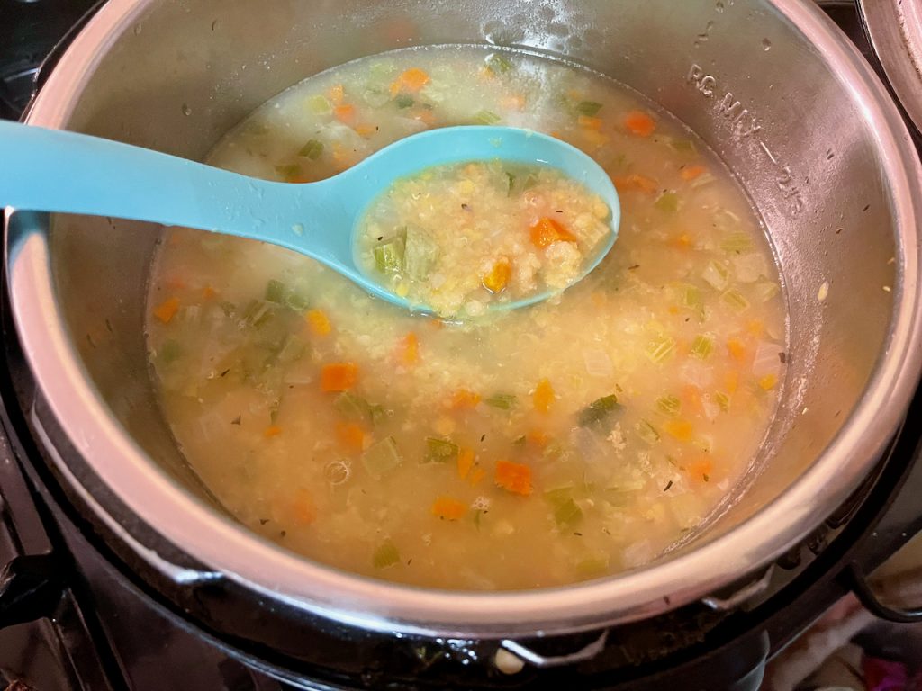 red lentil soup in instant pot