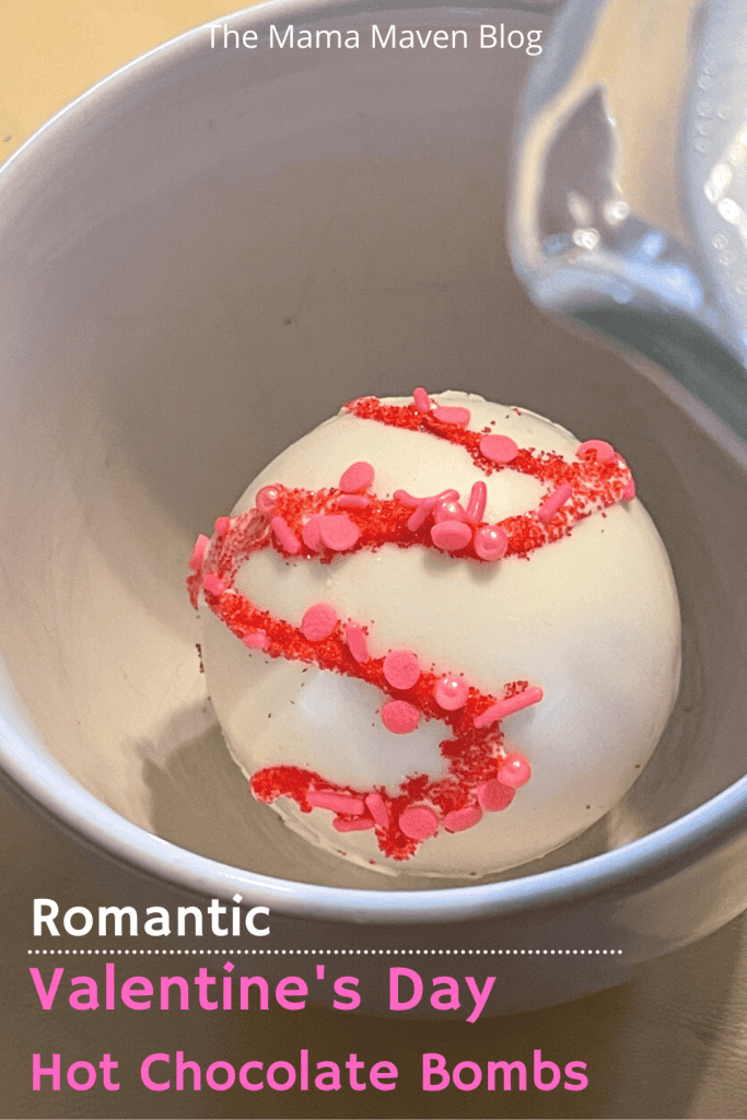 Romantic Valentine's Day Hot Chocolate Bombs | The Mama Maven Blog