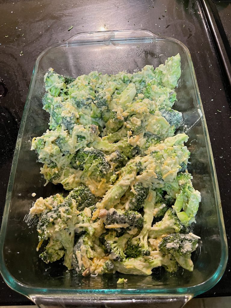  Broccoli Casserole before oven