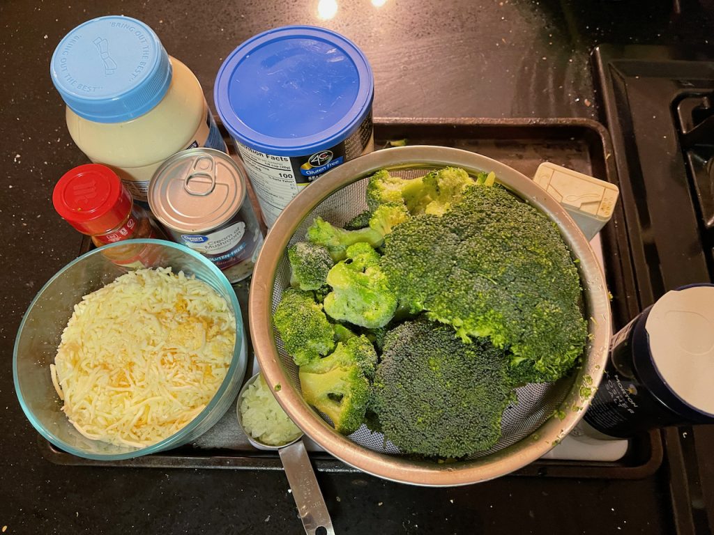 Gluten Free Broccoli Casserole Ingredients