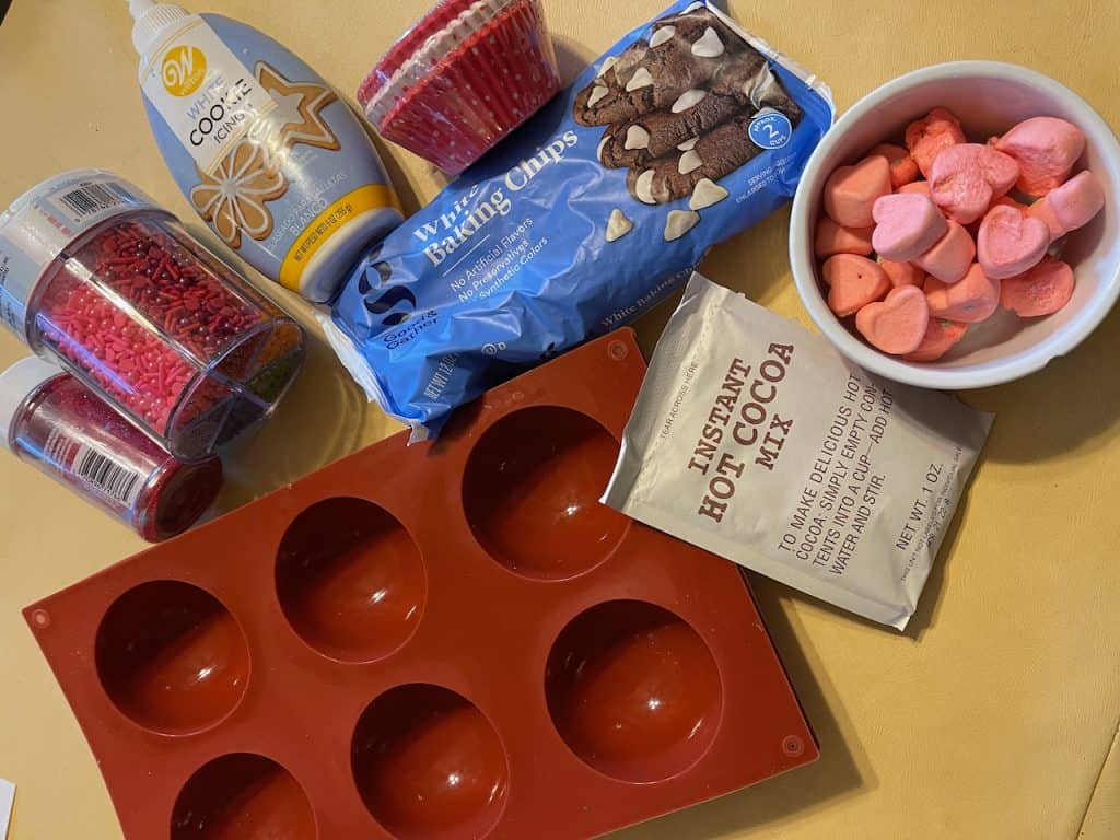 Ingredients for Hot Chocolate Bombs