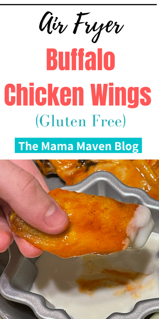 Air Fryer Spicy Buffalo Chicken Wings (Gluten Free) - The Mama Maven Blog