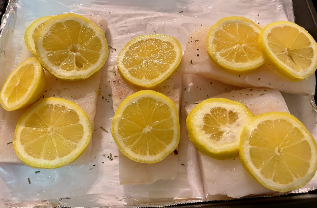 lemon on cod