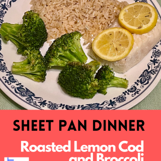 Sheet Pan Dinner: Roasted Lemon Cod and Broccoli (gluten free) | The Mama Maven Blog