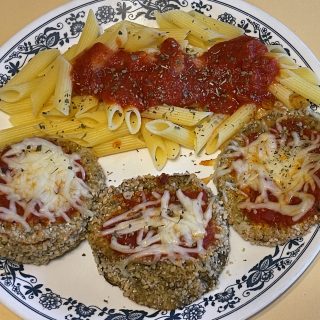 Air Fryer Eggplant Parmesan Rounds (Gluten Free)