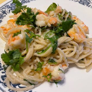 Shrimp with Linguine