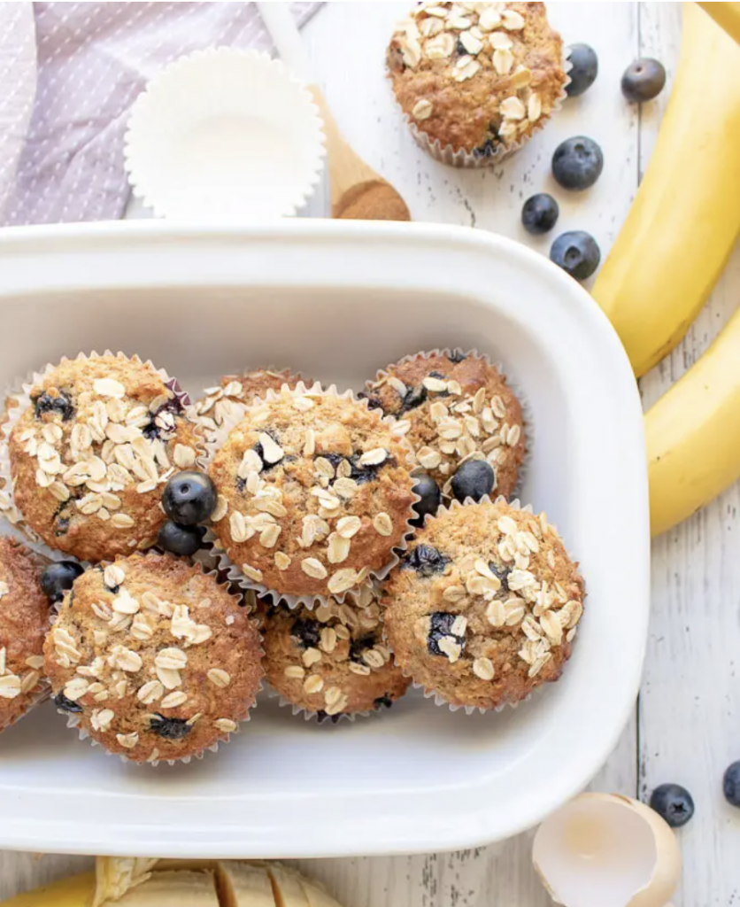 Blueberry Banana Muffins - Goodie Goodie Lunchbox