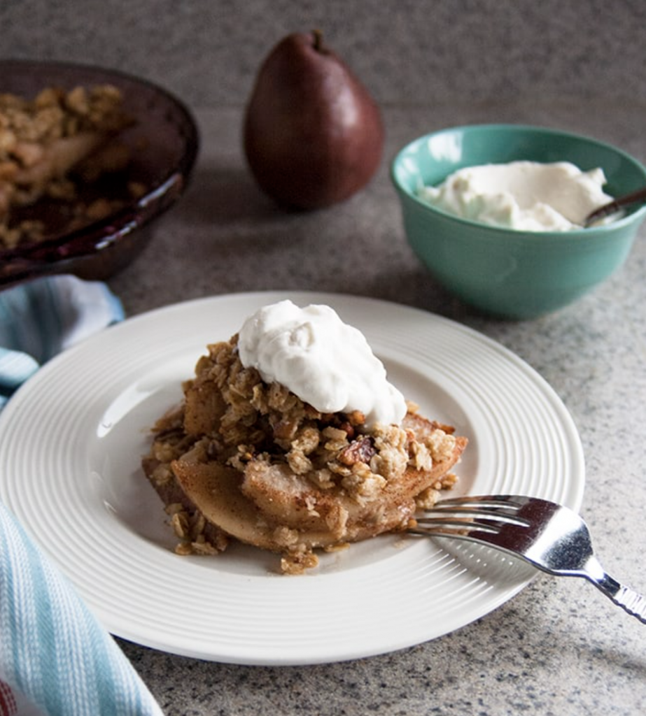 Gluten Free Pear Crisp - Cooking with Mammac