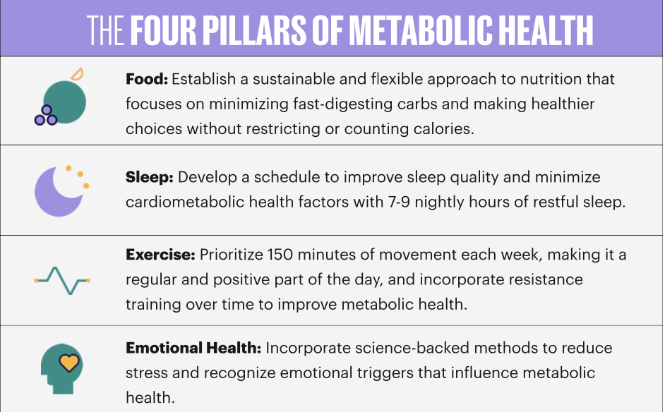 4 Pillars of Metabolic Health | Calibrate | The Mama Maven Blog