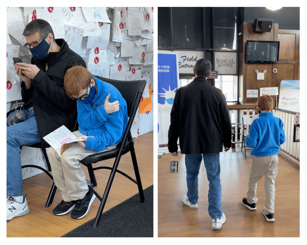 Getting vaccine for Covid-19 at Citi Field Fall 2021 - The Mama Maven Blog