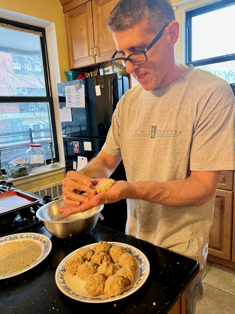 Forming Salmon Patties