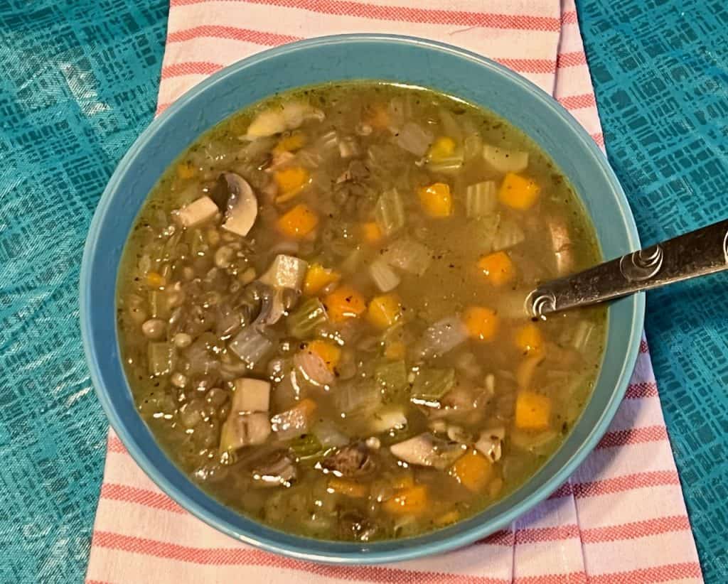 Quick Brown Lentil Soup 