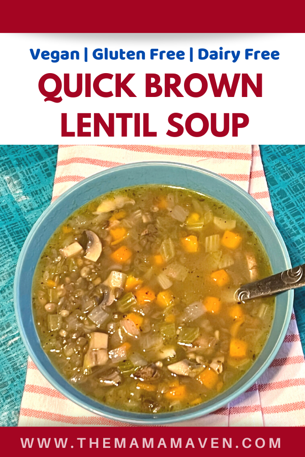 Quick Lentil Soup | The Mama Maven Blog