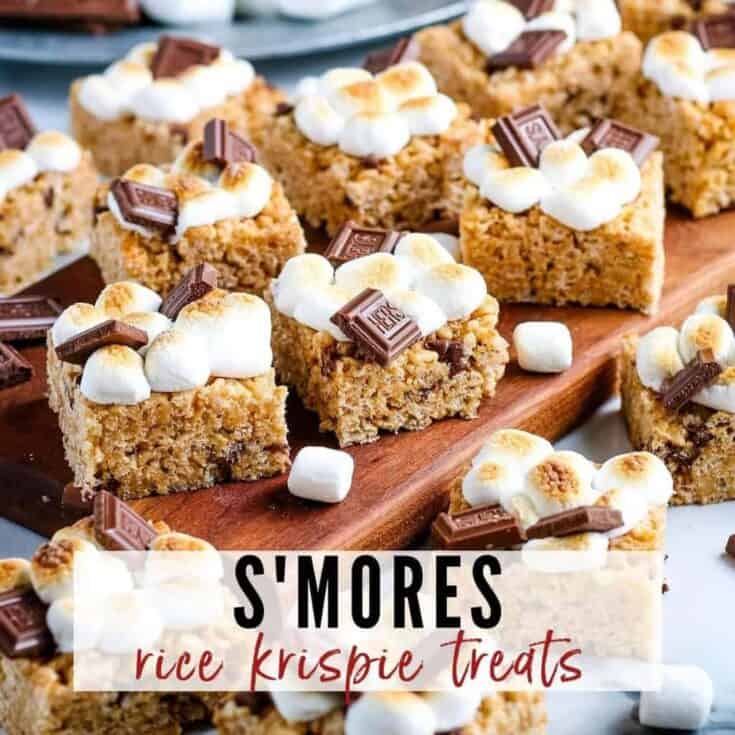 Image for S'mores Rice Krispie Treats {No Bake}