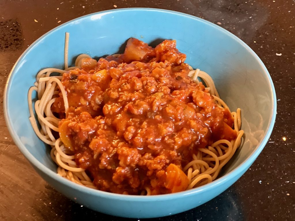 Spaghetti Faulognese Meatless Sauce