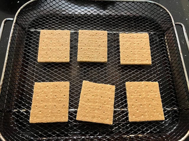 Graham Crackers in air fryer basket