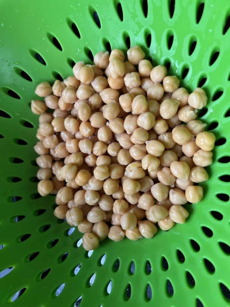 rinsed chick peas