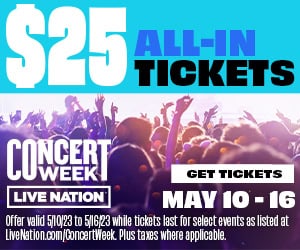 Get $25 Tickets for Concert Week