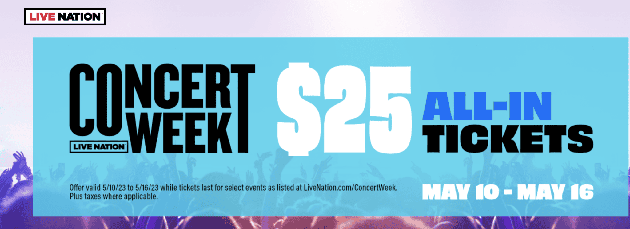 Get 25 Tickets During Concert Week The Mama Maven Blog