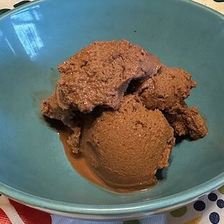 non-dairy chocolate mint ice cream - ninja CREAMi