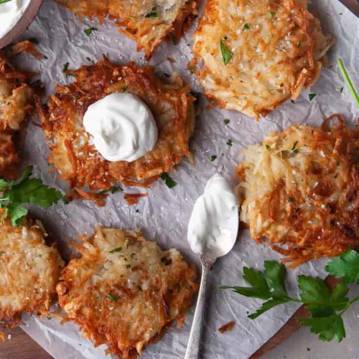 Image for Great Grandma's Traditional Potato Latkes — Marley's Menu