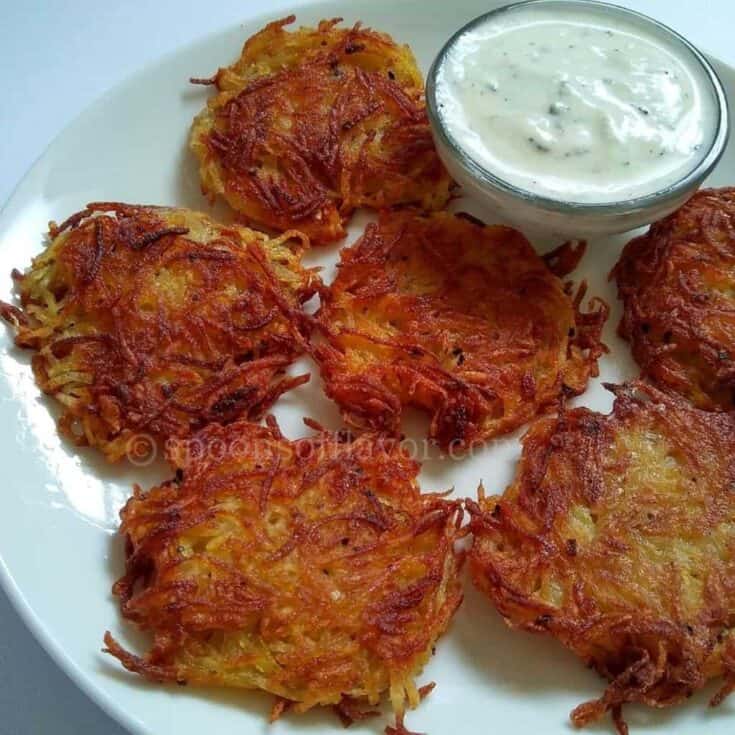 Image for Simple Grated Potato Fritters Recipe