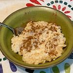 Rice pudding in bowl