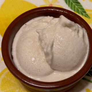 Vanilla Root Beer Float Protein Ice Cream (Ninja CREAMI) in a bowl