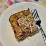 Strawberry Peach Baked Oatmeal